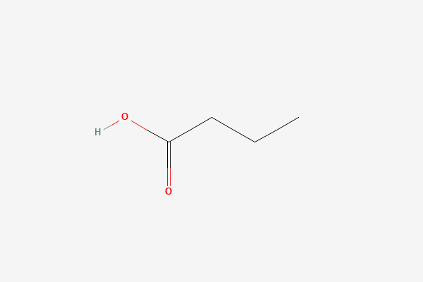 Butyric acid 2D chemical structure