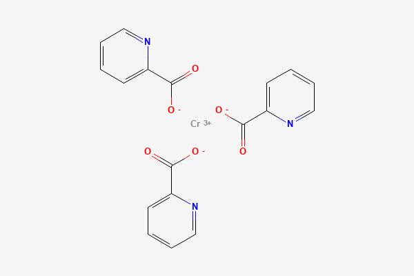 Chromium picolinate 2D chemical structure