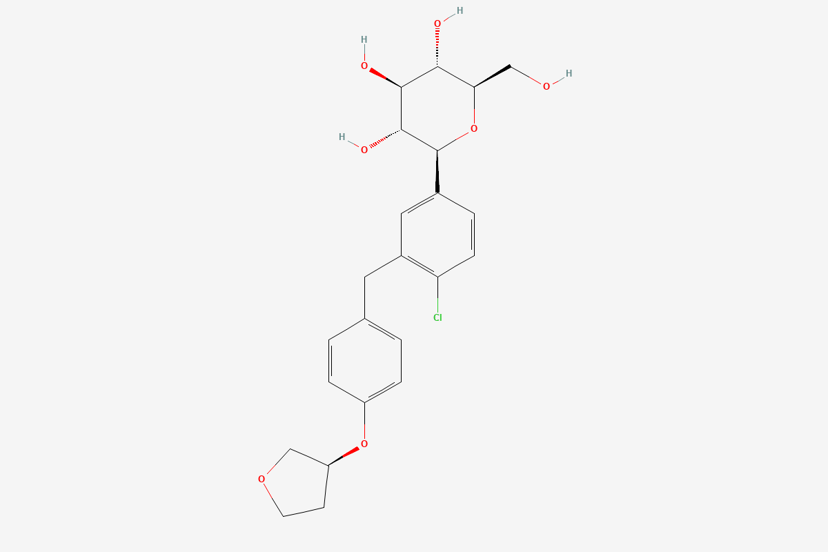 Empagliflozin 2D chemical structure