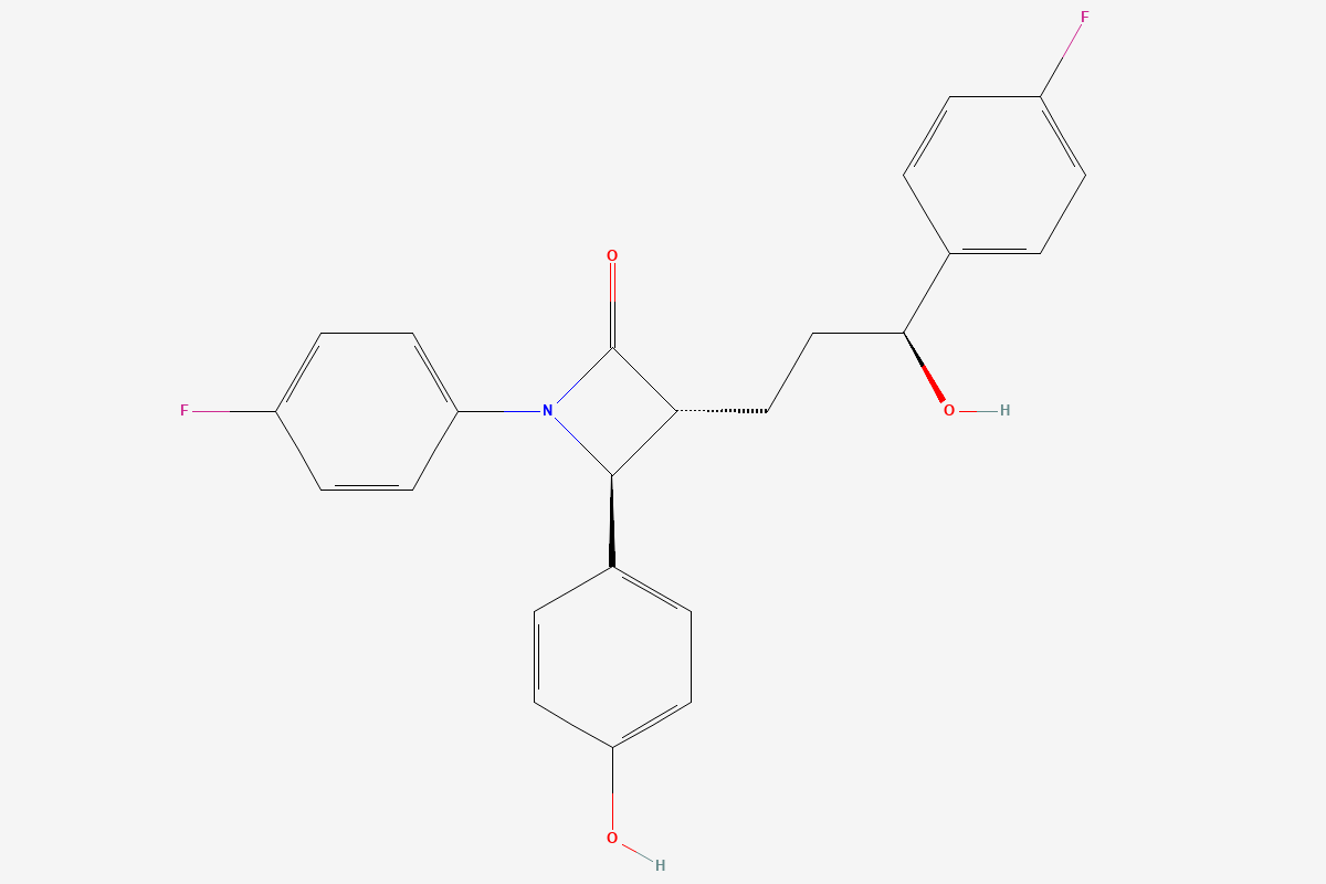 Ezetimibe 2D chemical structure