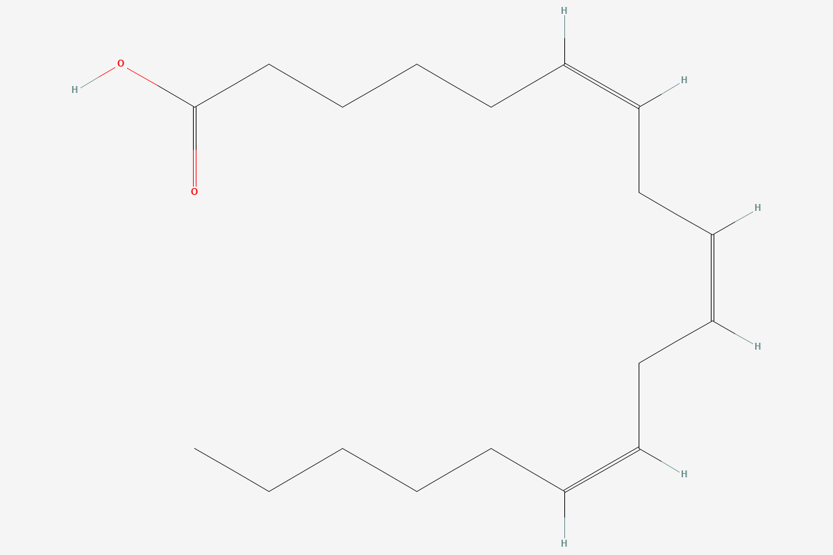 Gamma-linolenic acid 2D chemical structure