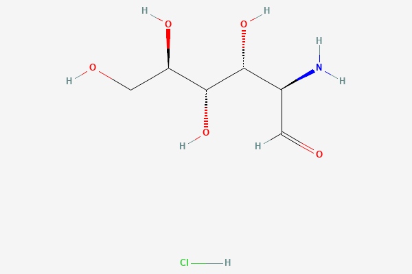 Glucosamine hydrochloride 2D chemical structure