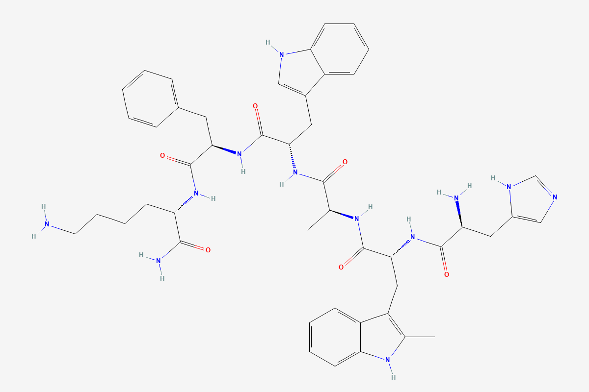 Hexarelin 2D chemical structure
