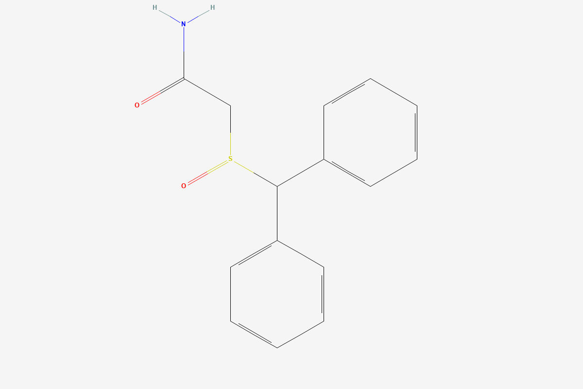 Modafinil 2D chemical structure