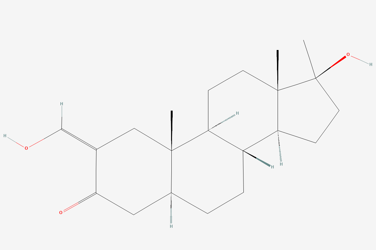 Oxymetholone 2D chemical structure
