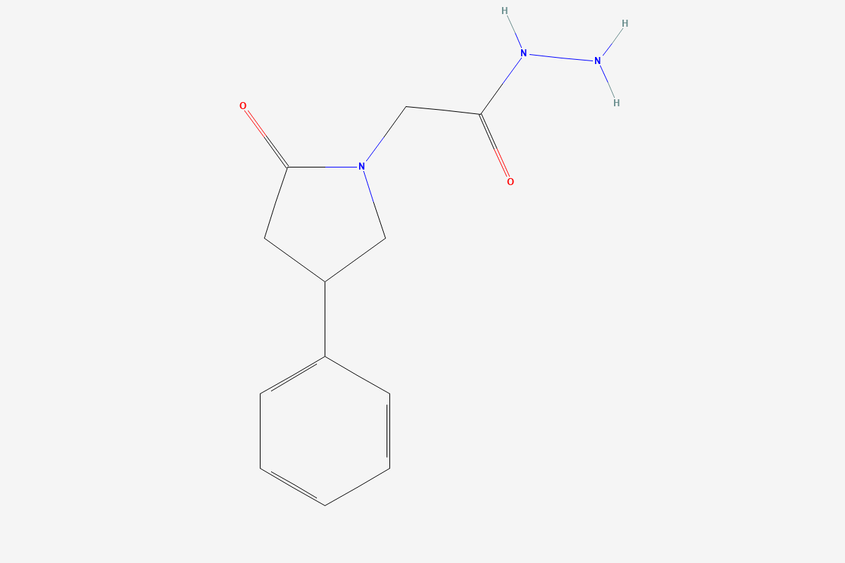 Phenylpiracetam hydrazide 2D chemical structure