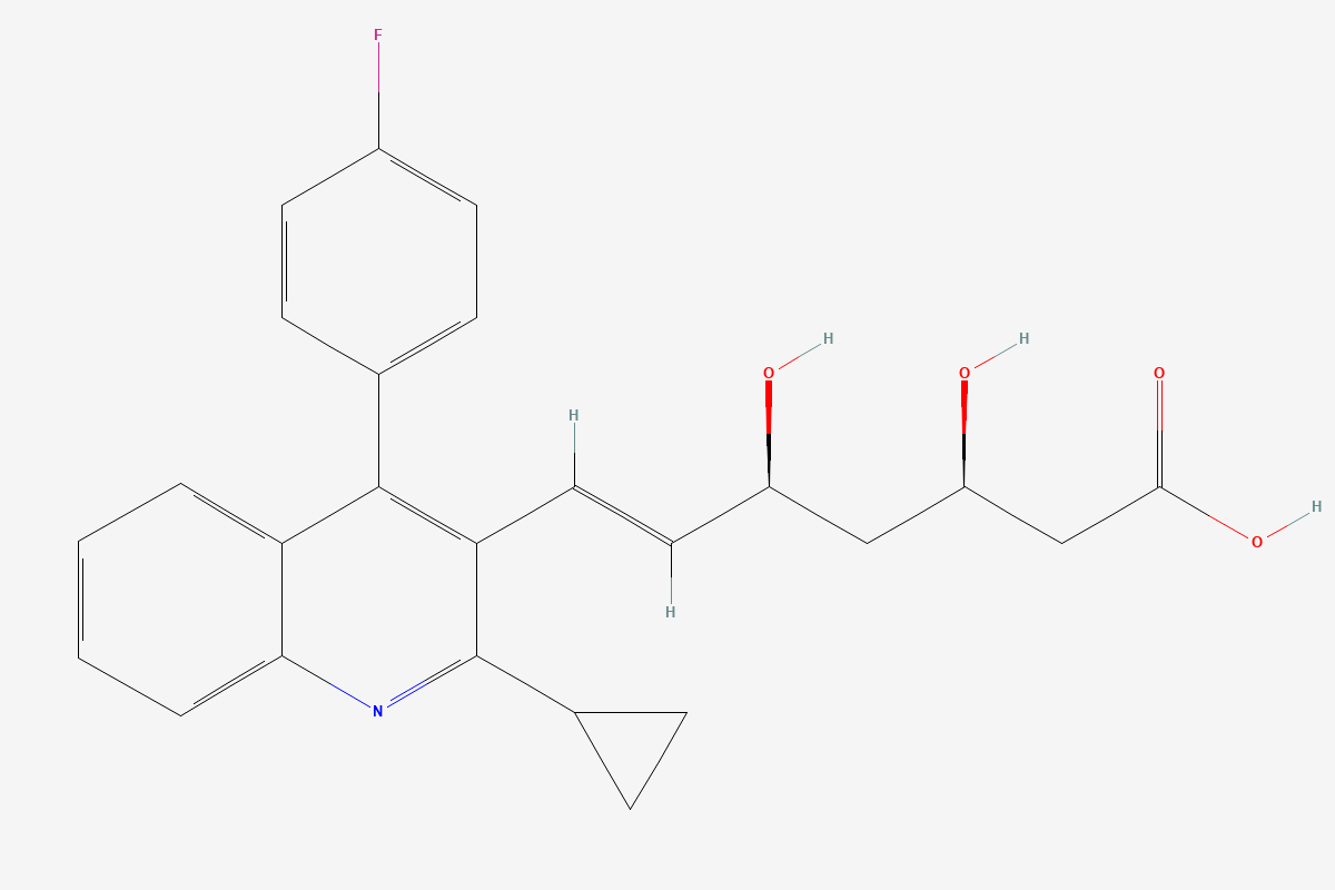 Pitavastatin 2D chemical structure