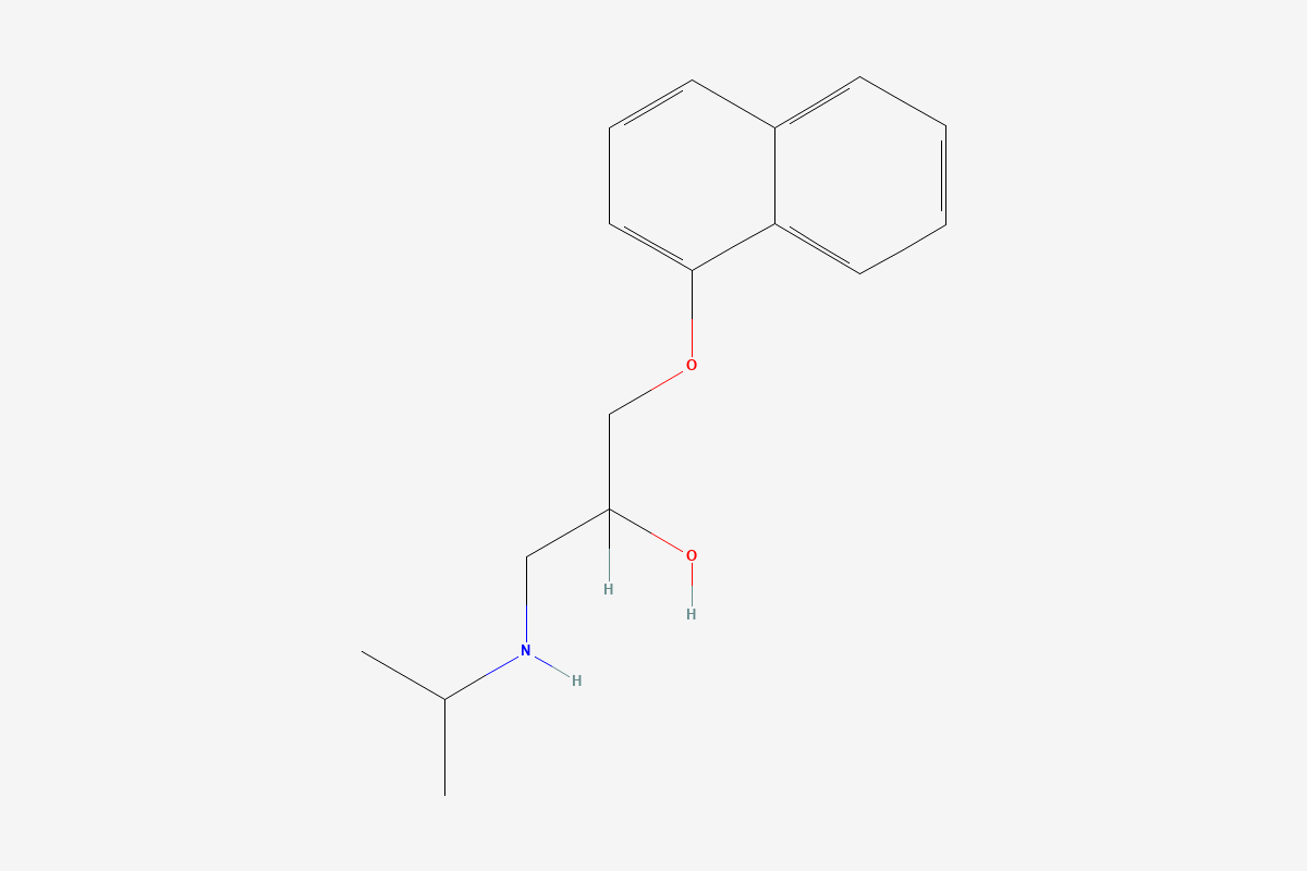 Propranolol 2D chemical structure