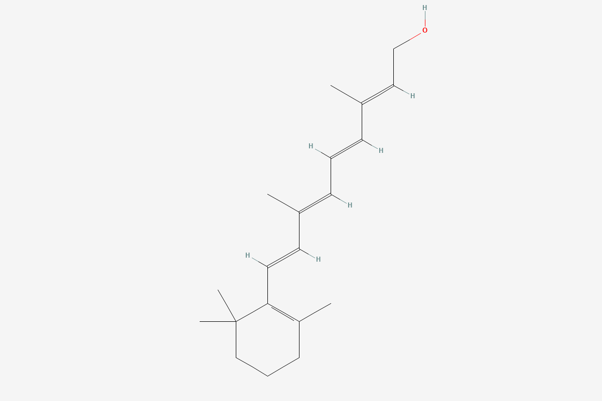 Vitamin A 2D chemical structure