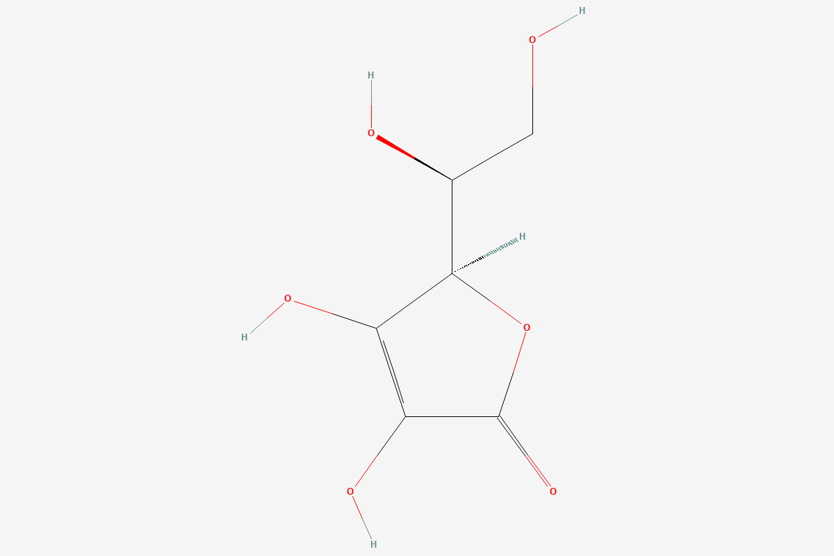 Vitamin C 2D chemical structure